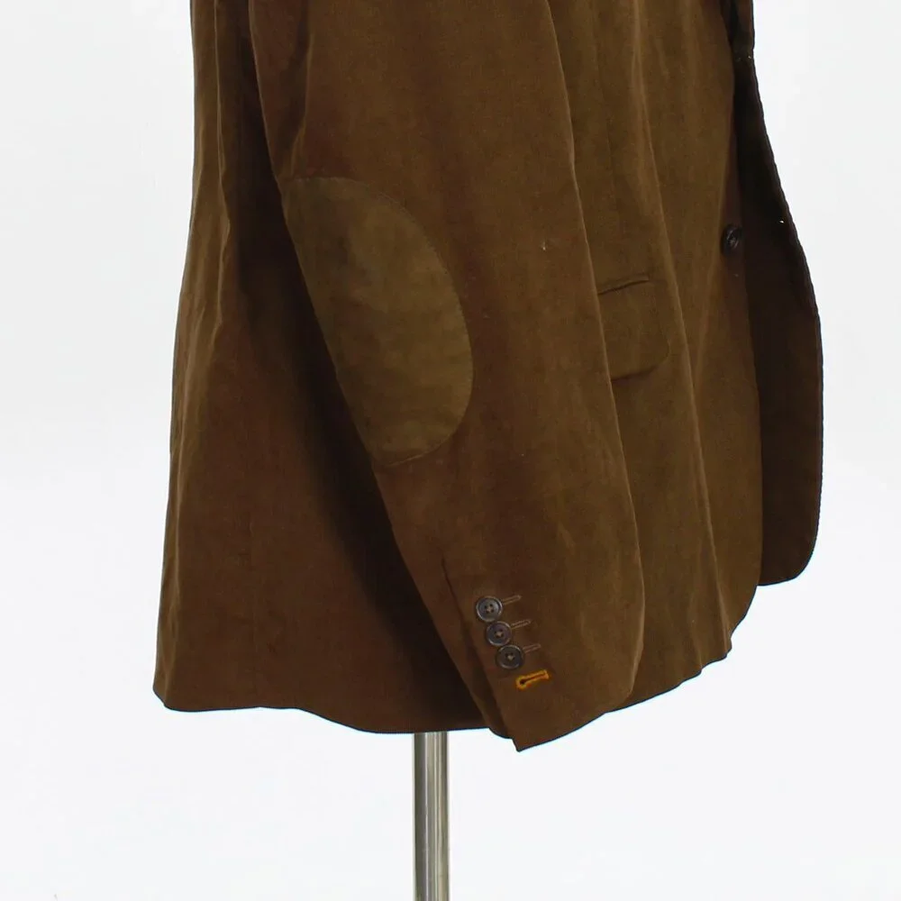 Stafford 50R Brown Solid 2-Button Sport Coat Blazer Jacket P340